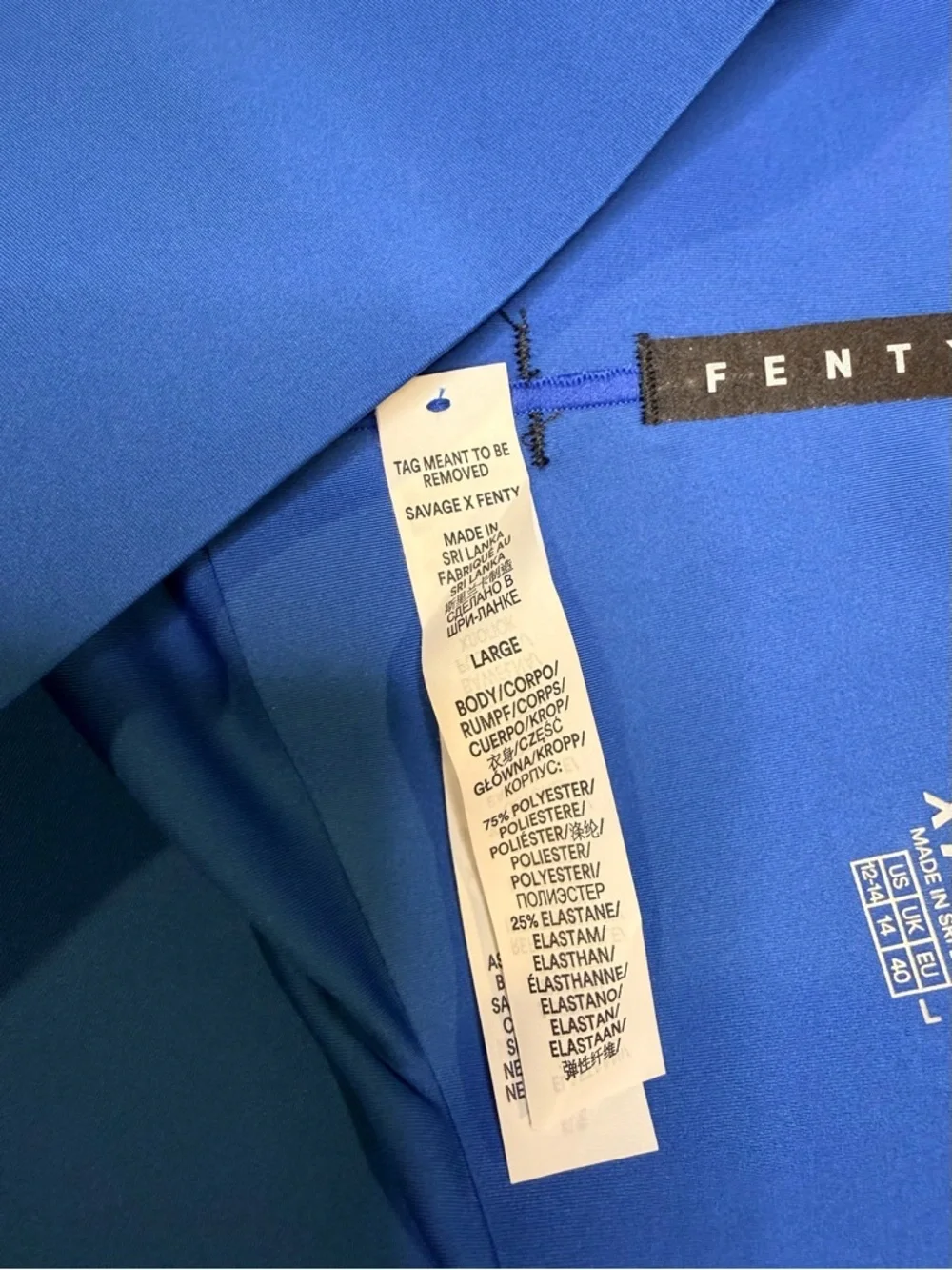 Savage X Fenty High-Waist Cobalt Blue Leggings
